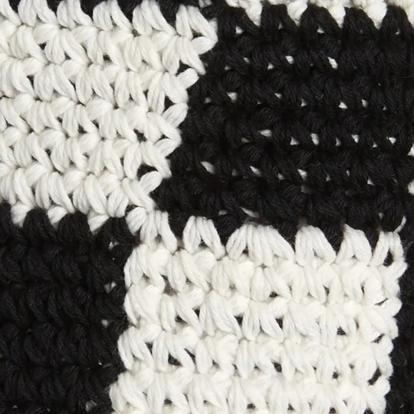 BP Check Crochet Bucket Hat - Picture 2 of 2